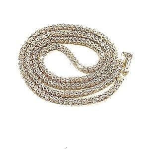silver wheat chain necklace 18 inch